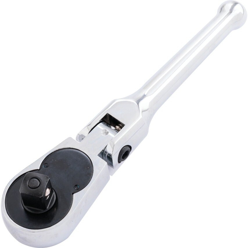 1/2" Square Drive Flex Head Stubby Ratchet Steel Handle