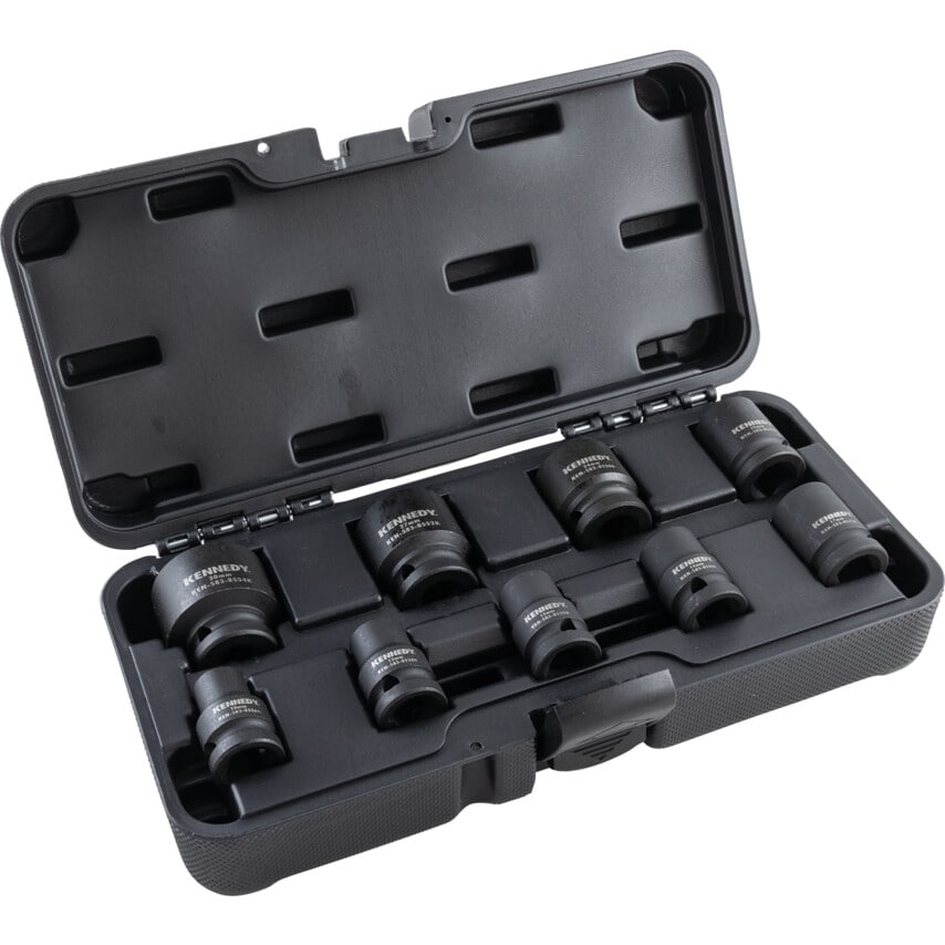 1/2" Square Drive Impact Socket Set 9 Piece Set - Metric