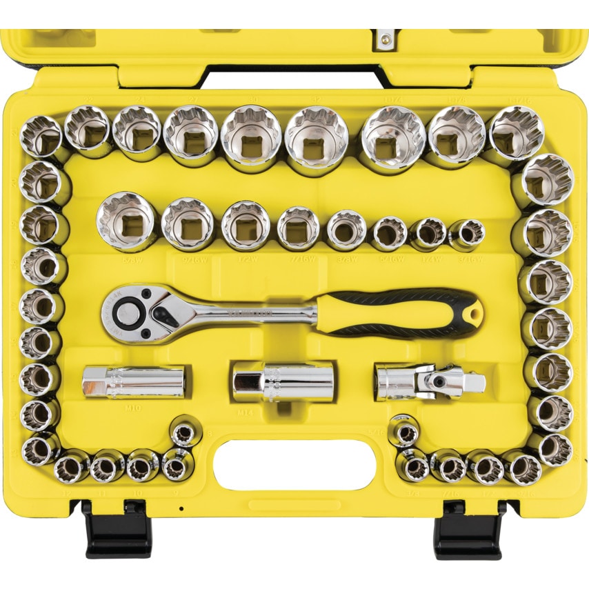 1/2" Square Drive Metric & AF & Whit Master 50 PC Set