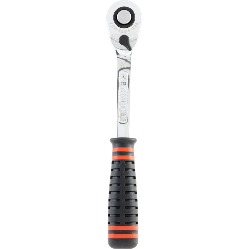 1/2" Square Drive Q/R 72T Ratchet Handle - Rubber
