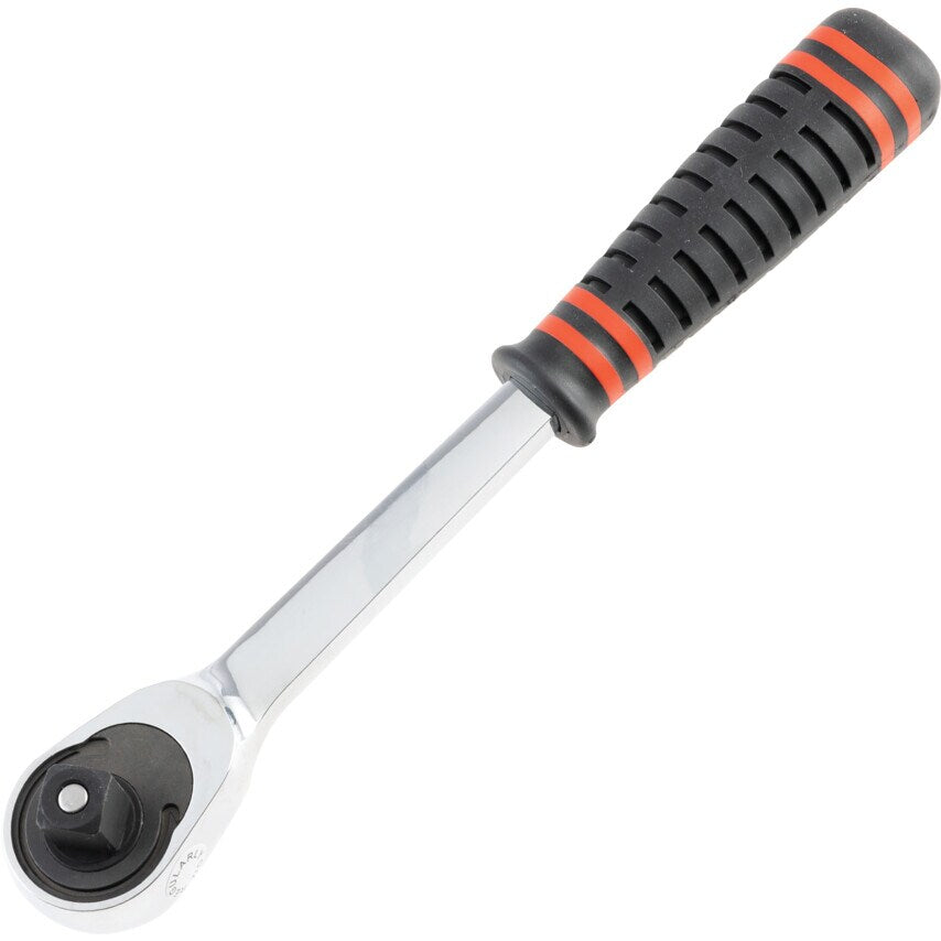 1/2" Square Drive Q/R 72T Ratchet Handle - Rubber