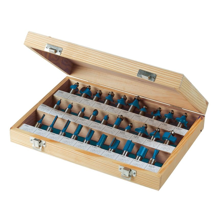 1/2" TCT Router Bit Set 30 Piece 1/2"