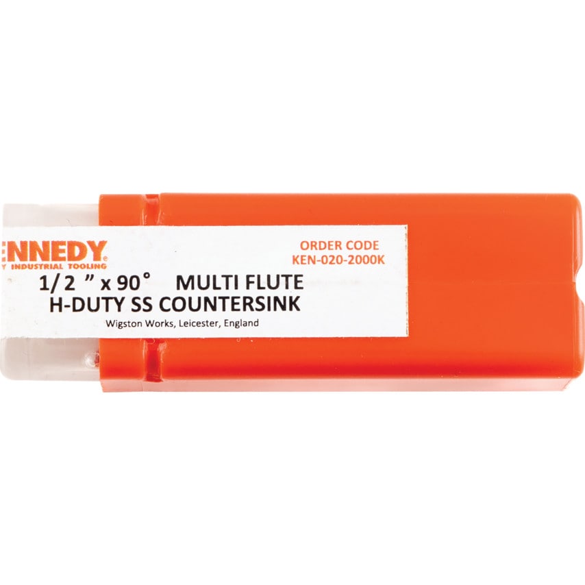 1/2" X 90DEG Multi Flute H/D S/S Countersink