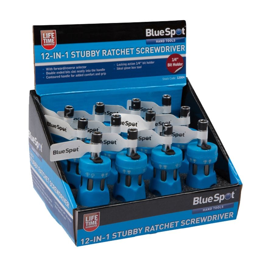 12 in 1 Stubby Reversible Ratchet Screwdriver