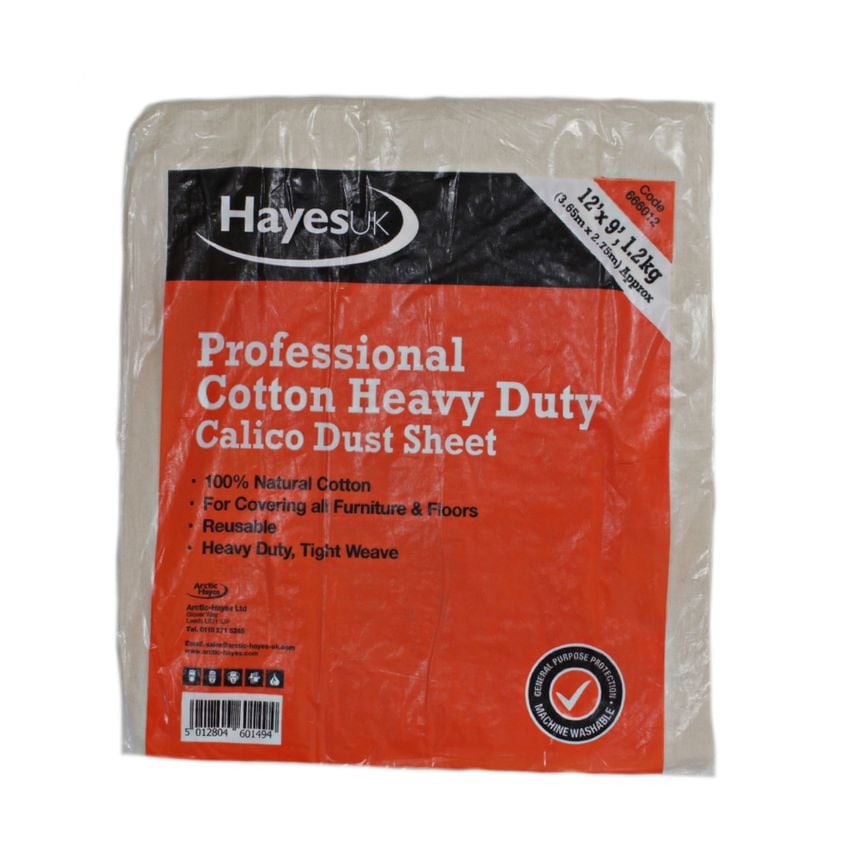 12' x 9' - Calico Heavy Duty Dustsheet