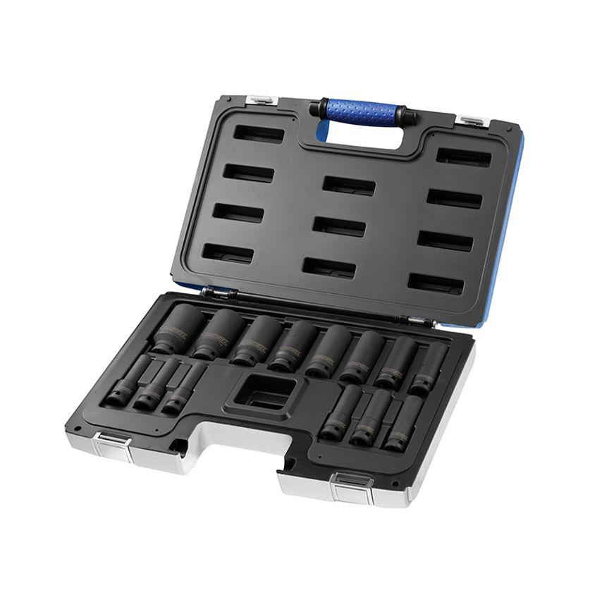 1/2in Drive Deep Impact Socket Set, 14 Piece BRIE041602B