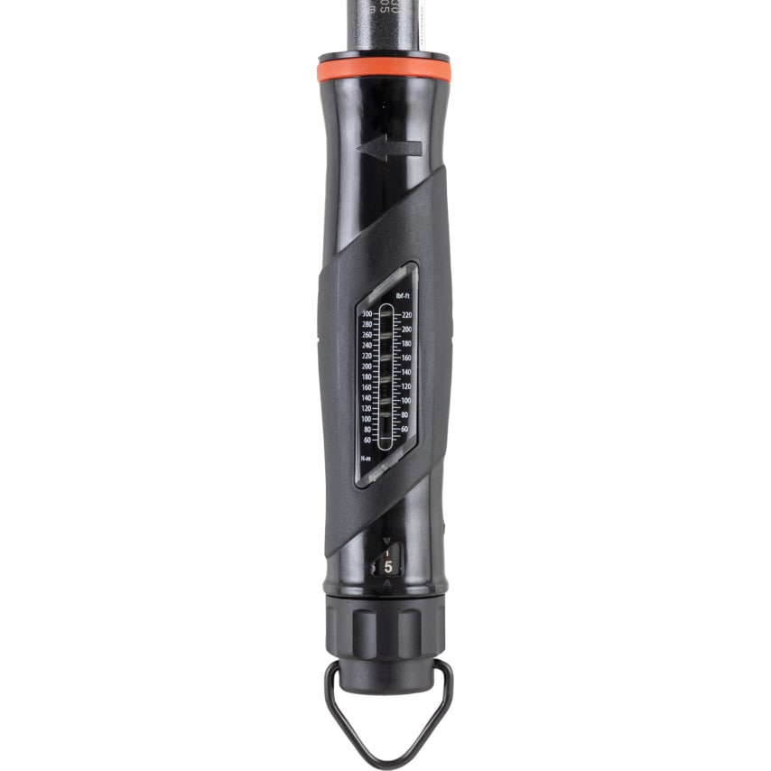 130105 - NorTorque 300 Torque Wrench, Dual Scale, Push Through Ratchet, 1/2in Drive - 60-300Nm