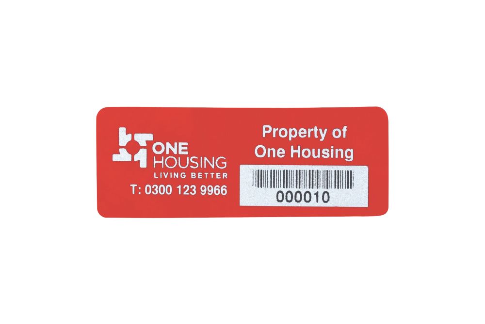 Asset Protect  Asset Tags Red 19mm x 51mm 100 Pack