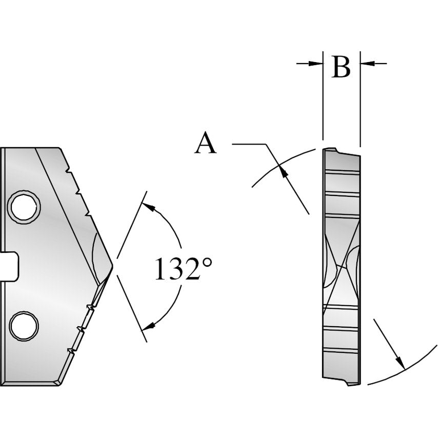 132N-32 32.00mm CPM-M4 Hssticncoat Insert