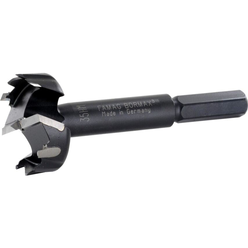 1.3/4" - 44.45MM Bormax 3 Carbide Tipped TCT Forstner Bit, 1663237