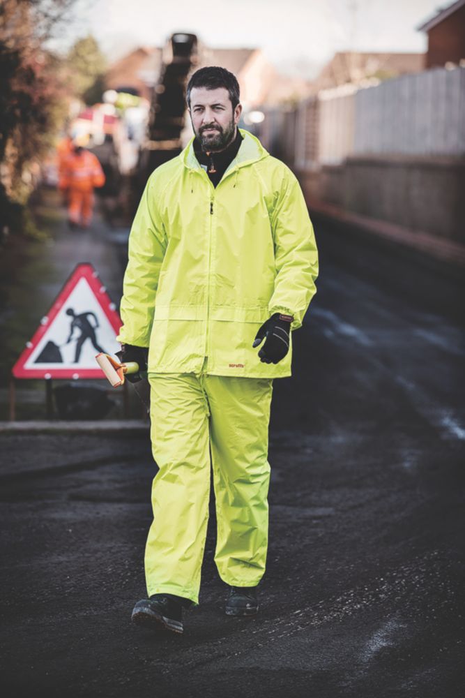 Scruffs T54556 Waterproof Suit Yellow X Large 46" Chest