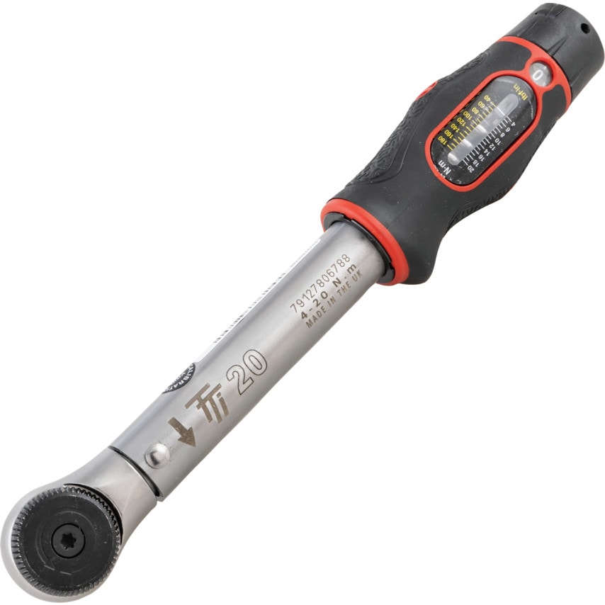 13831 TTI20 3/8" Square DV Torque Wrench 4-20N.M 35-180 Lbf.in