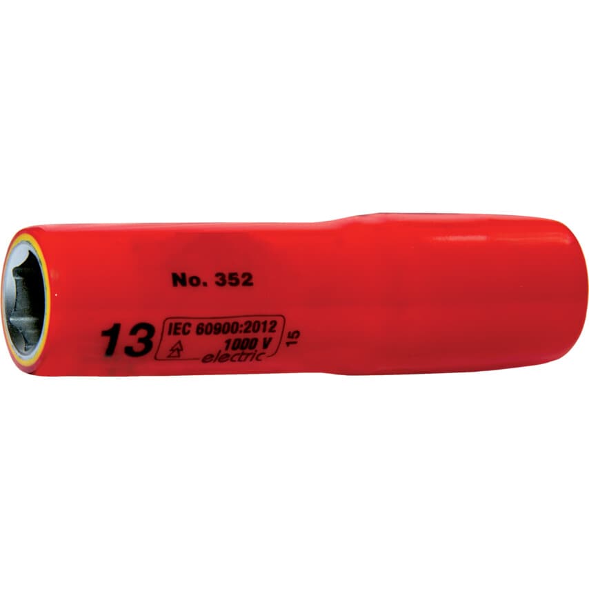13MM Insulated Deep Hexagon Socket 1/2"SQ/DR - 1000 V