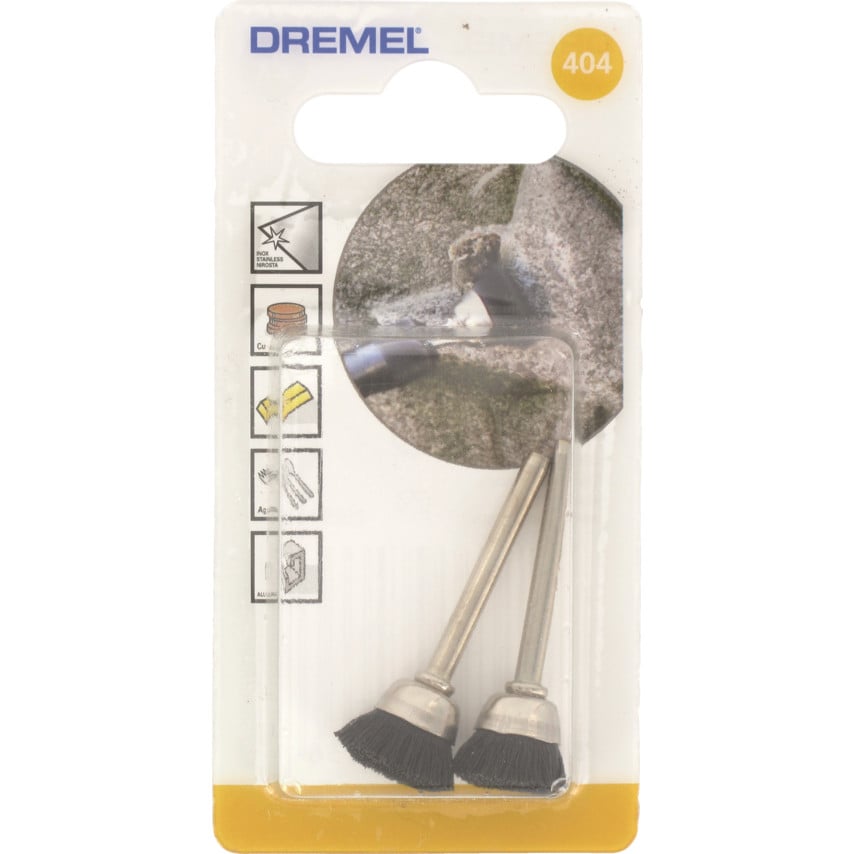 13mm Cup Shape Bristle Brush Ref. 404 - 26150404JA, Pack of 2