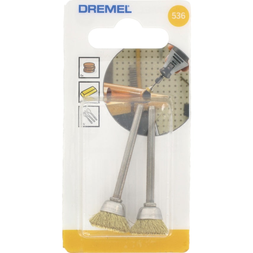 13mm Wheel Cup Wire Brush Brass Ref. 536 - 26150536JA, Pack of 2