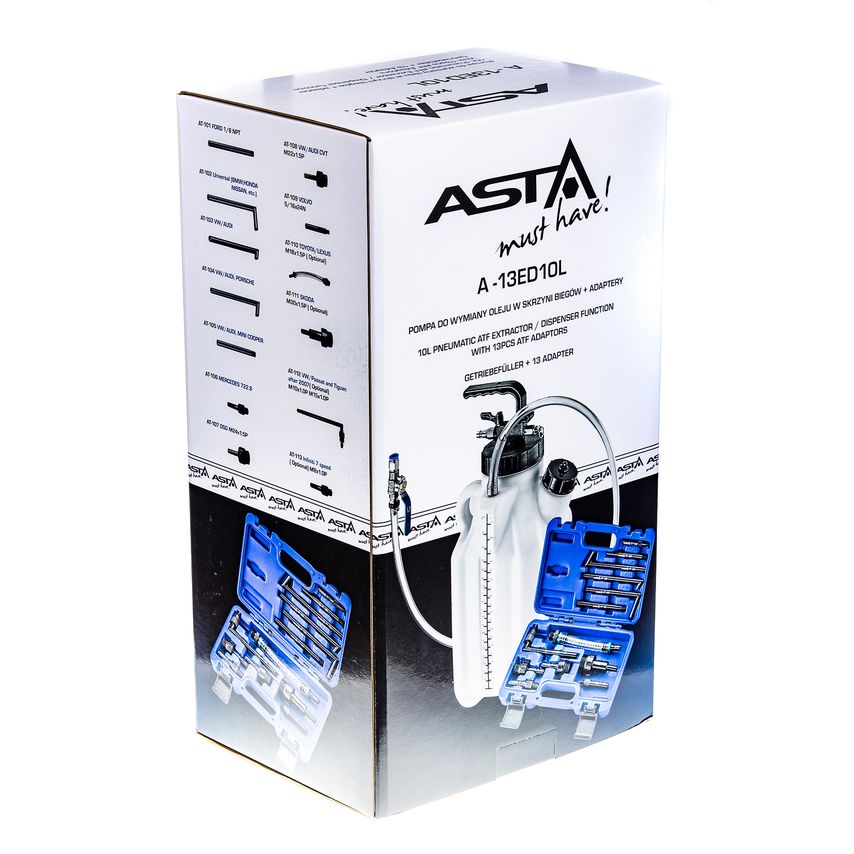13pc Adapter 10L Transmission Gearbox Oil Change Filling Pneumatic ATF Pump