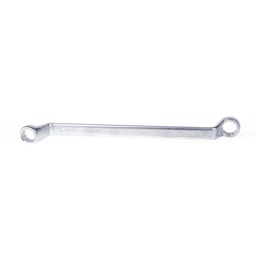 13x14mm Deep Offset Double End Ring Spanner Bi-Hexagonal 12 Point (12PT) Metric