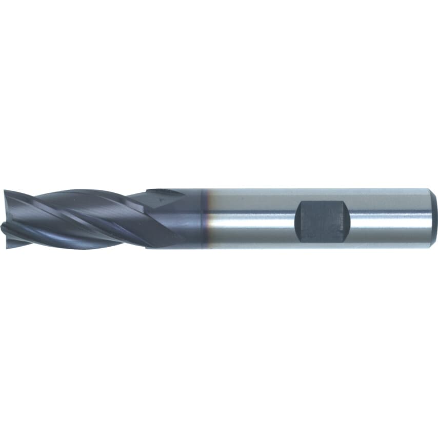 14.00MM HSS-Co 8% Weldon Shank Multi Flute End Mills - TiAlN Coated