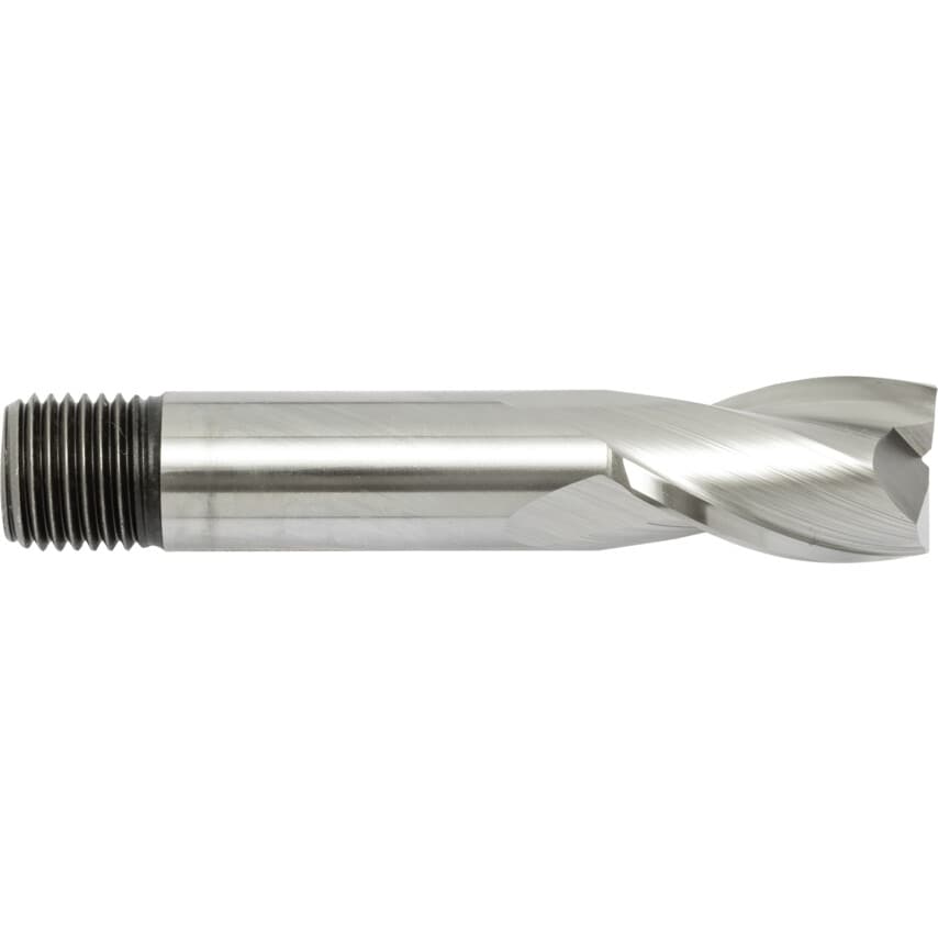 14.00MM HSS 2 Flute Threaded Shank Short Series Slot Drill