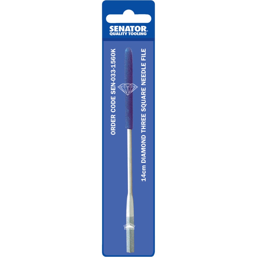 140MM (5.5") Three Square Diamond Needle File Medium
