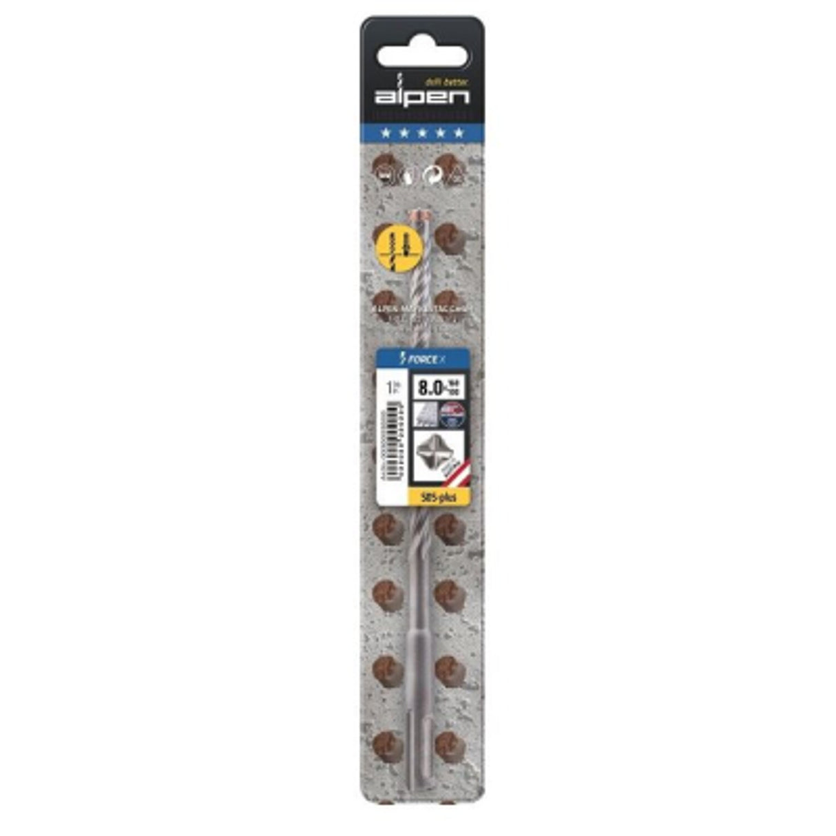 14.0mm x 210mm SDS+ Rebar Drill Force X