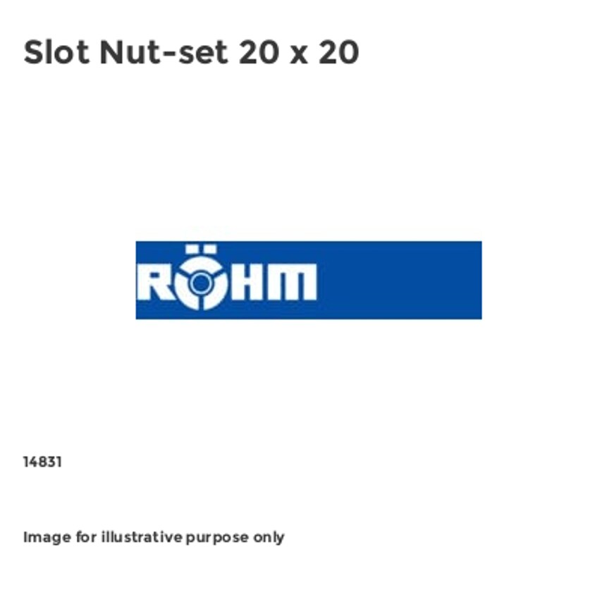 14831 Slot Nut-set 20 X 20