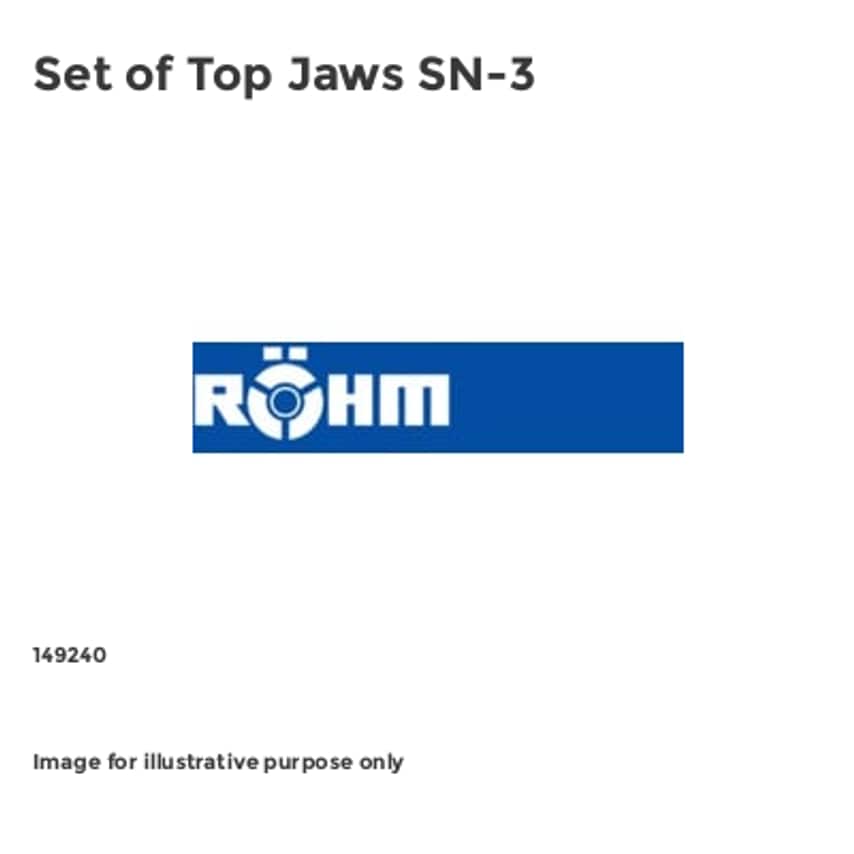149240 Set of Top Jaws SN-3