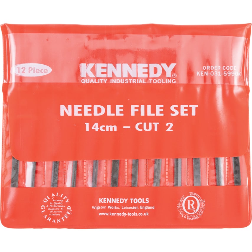 14CM (5.1/2") Cut 2 Assorted Needle File Set-12Pce