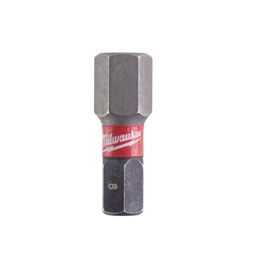 1/4"HEX Shockwave Impact Duty Driver Bit Hex 8mmx25mm (PK-2)