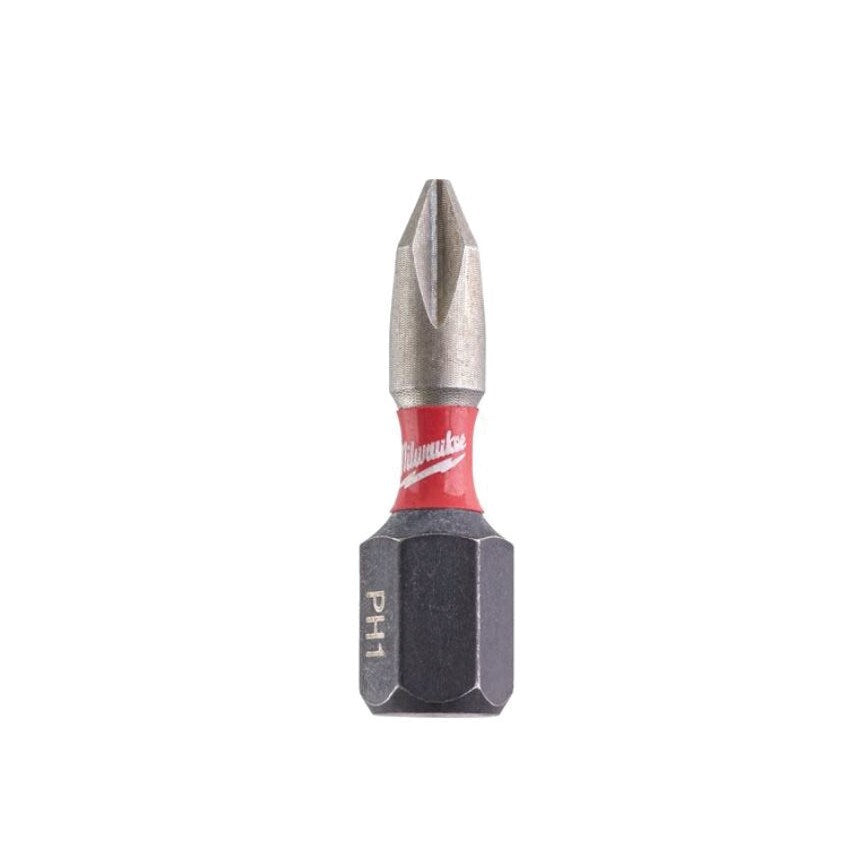 1/4"HEX Shockwave Impact Duty Driver Bit PH1x25mm (PK-2)