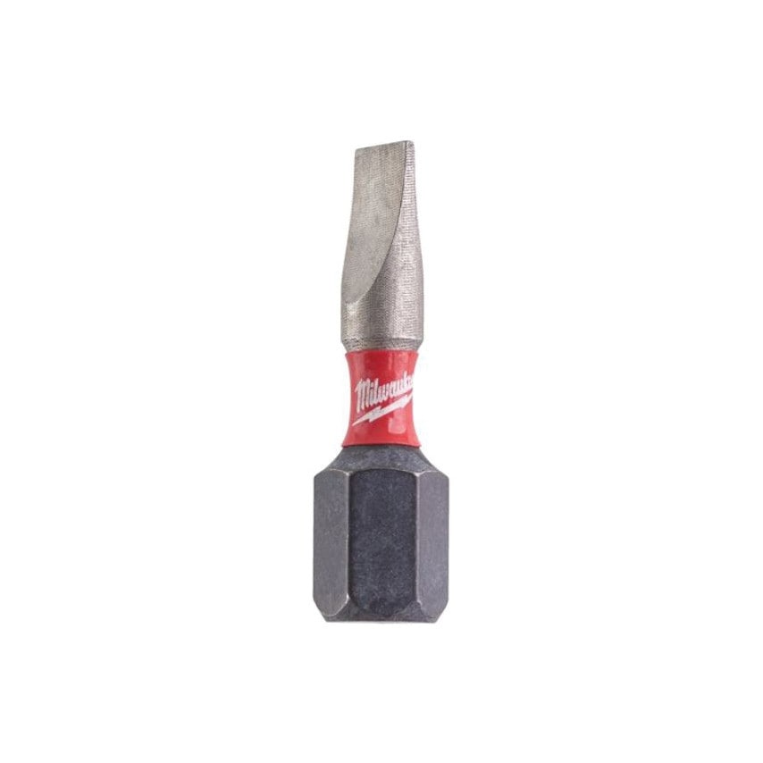 1/4"HEX Shockwave Impact Duty Driver Bit SL0T 0.6x4.5x25mm (PK-2)