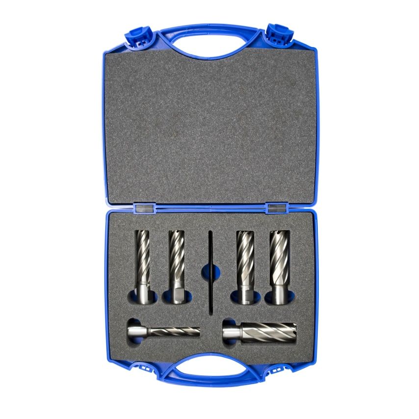 14MM - 24MM HSS Long Series Annular 6 Piece Set with Pin