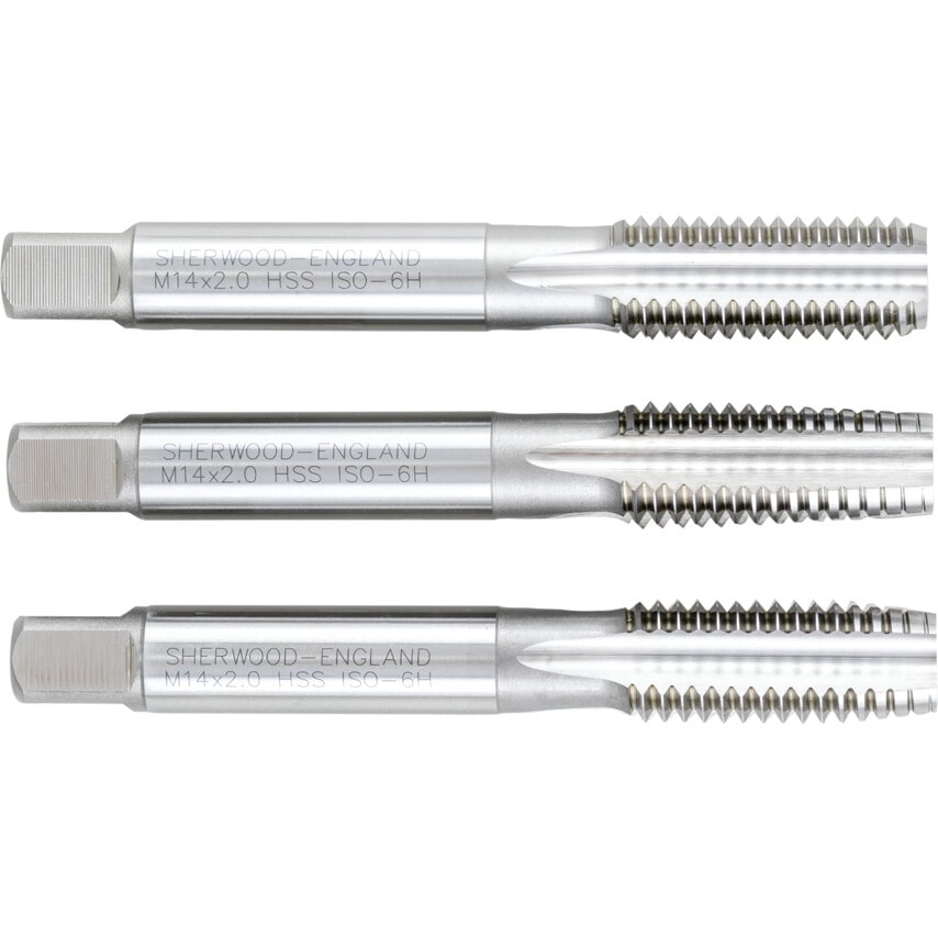 14X2.00MM HSSGT Straight Flute Tap Set