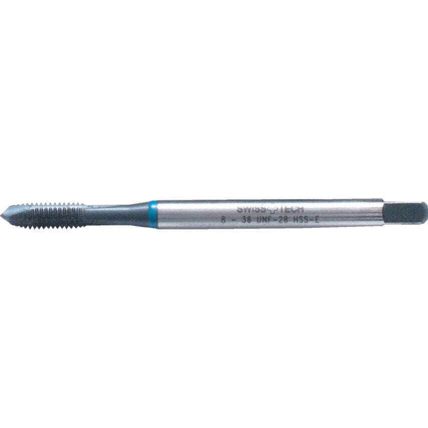 1/4"X28 UNF HSS-EV Blue Ring Spiral Point/Gun Nose Tap - DIN 374