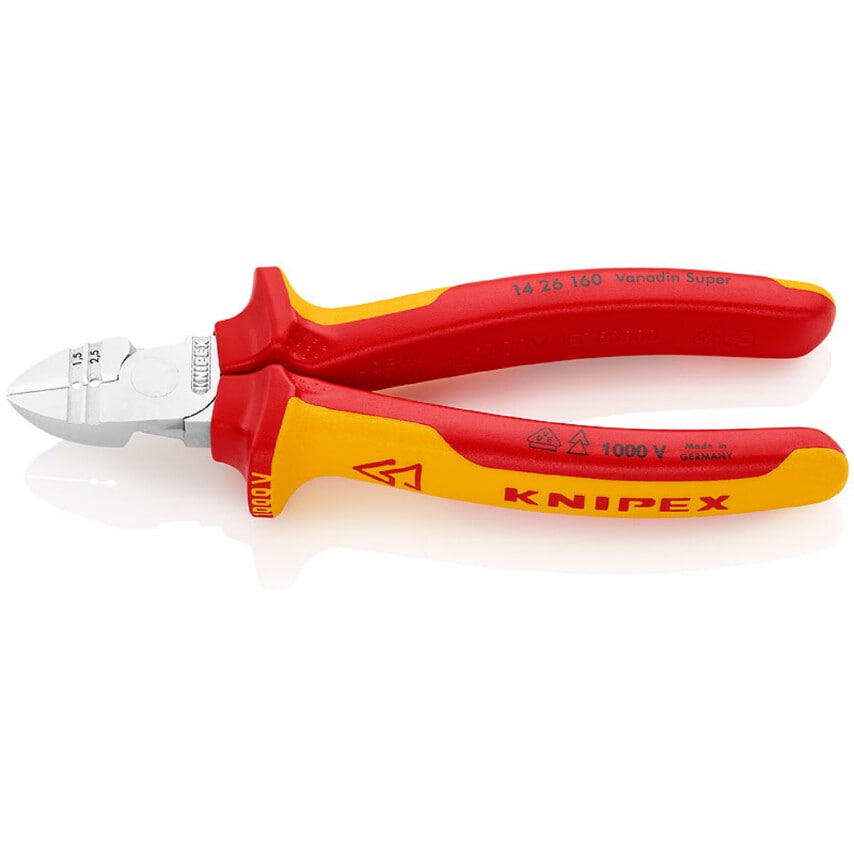 14 26 160 Insulated Wire Stripping/Cutting Pliers 160mm