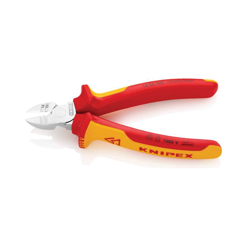 14 26 160 Insulated Wire Stripping/Cutting Pliers 160mm