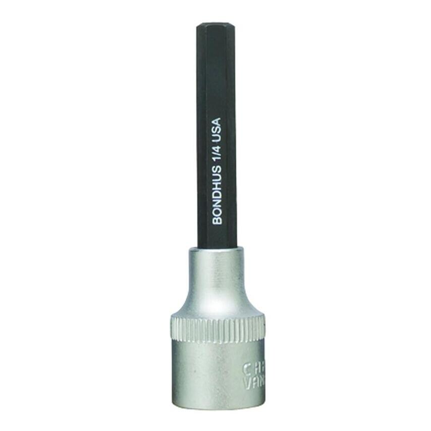 1/4" Hex 2" Inhex Socket Bit + Hex Socket, 1/4", 43212