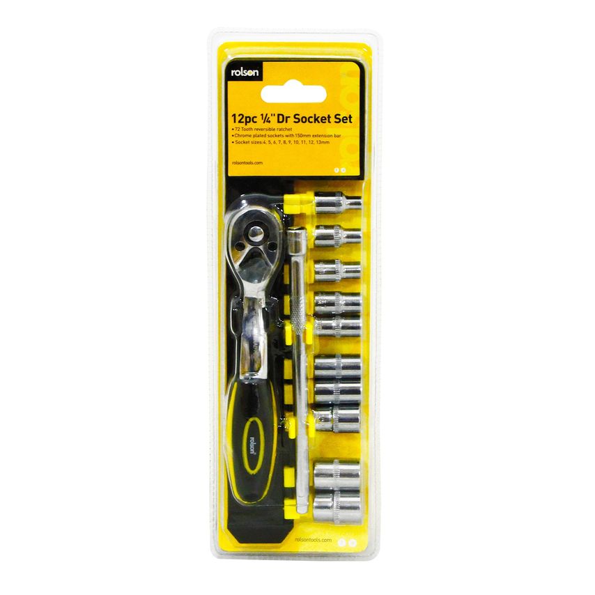 1/4" Ratchet Handle & Sockets