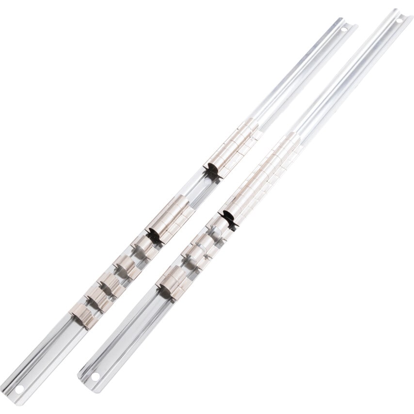 1/4" S/D Socket Rack C/W15 Spring Clips