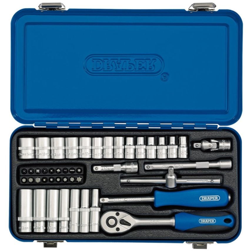 1/4" Square Drive Metric Socket Set of 45 Piece