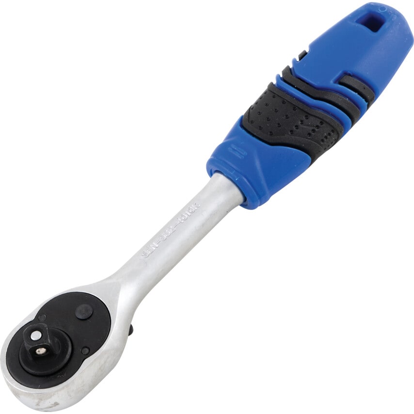 1/4 Square Drive Q/R 72T Ratchet Handle - Rubber"