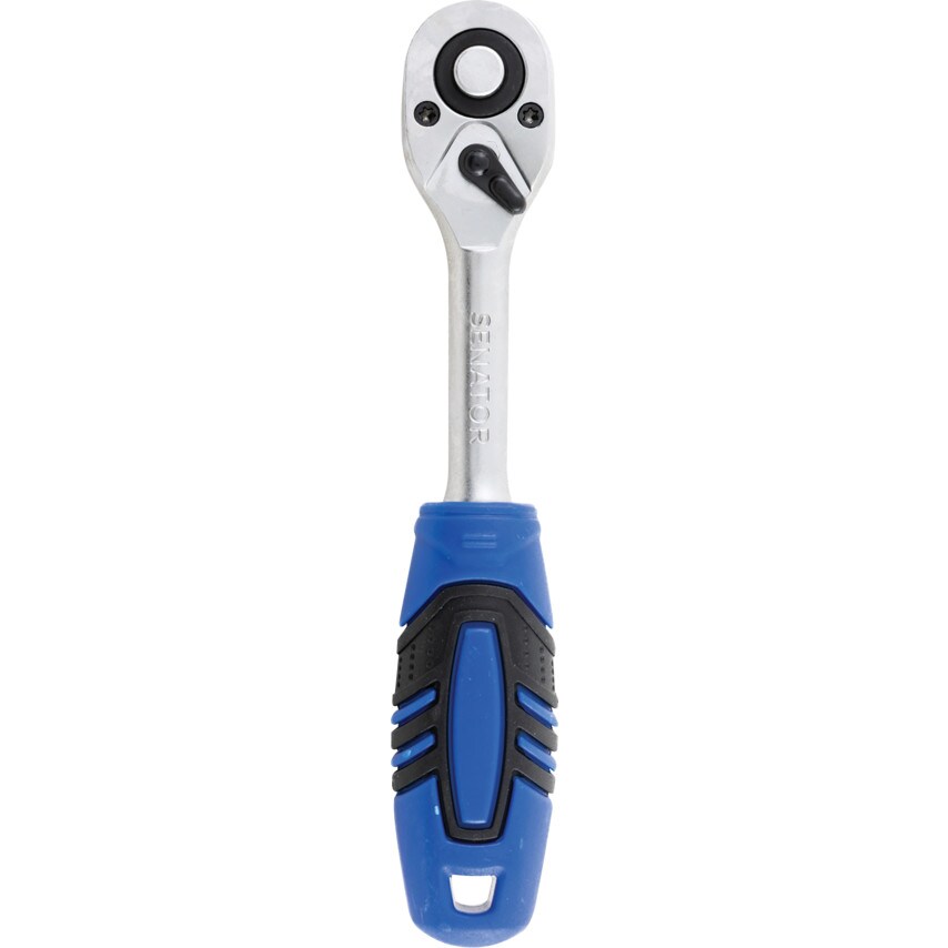 1/4 Square Drive Q/R 72T Ratchet Handle - Rubber"