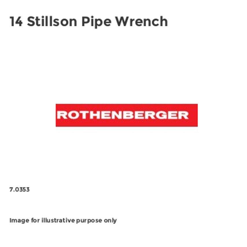 14 Stillson Pipe Wrench 7.0353