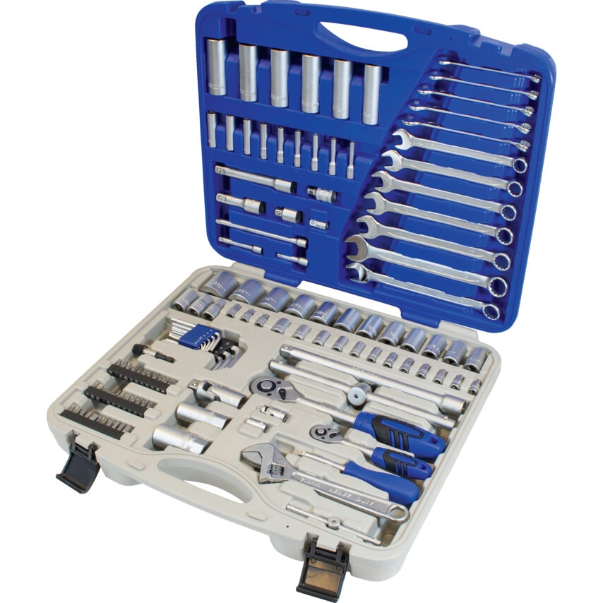 1/4" & 1/2" Socket and Spanner120 Piece Combination