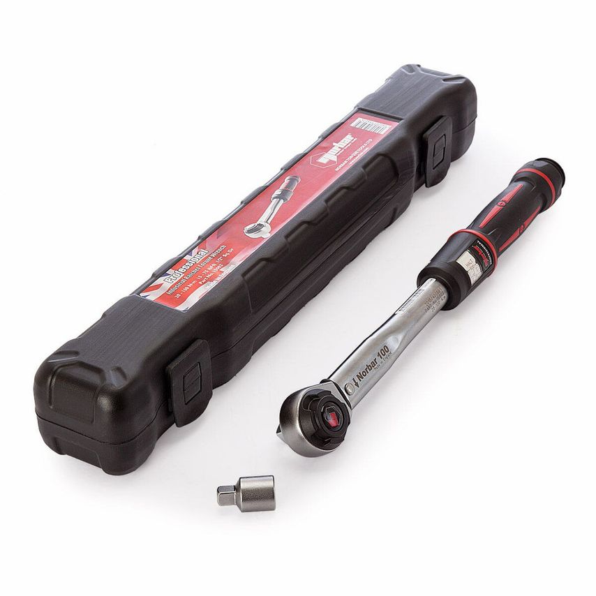 15003 Torque Wrench Model 100 Industrial Reversible Ratchet Pro 1/2" Square Drive 20 - 100 Nm 15.0 - 75.0 Lbf-Ft