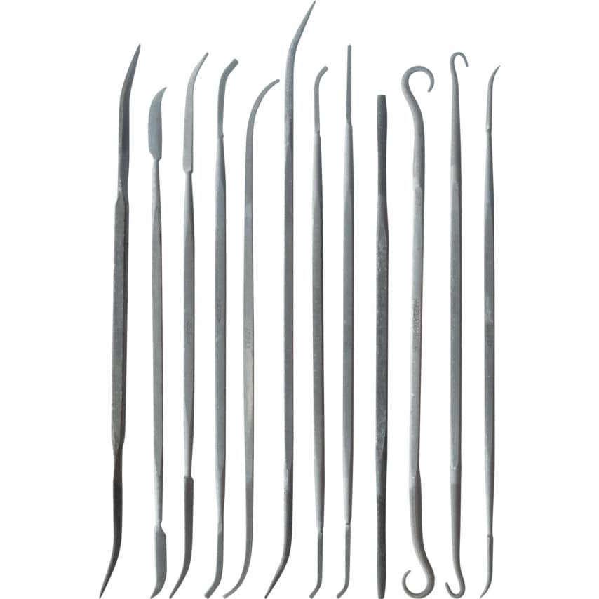150MM (6") 12 Piece Second Cut Riffler File Set B