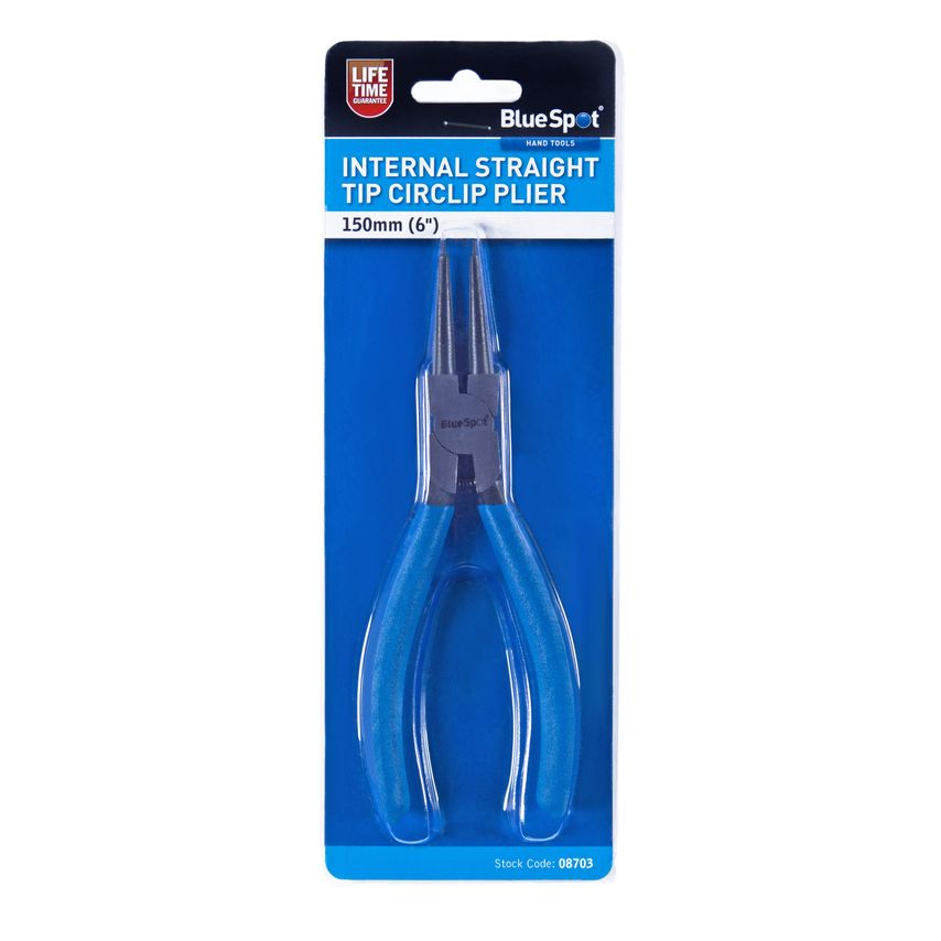 150MM (6") Internal Straight Tip Circlip Plier