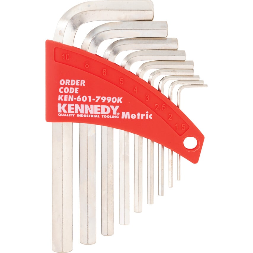 1.5-10mm C/V Hexagon Wrench Set (9 Piece)