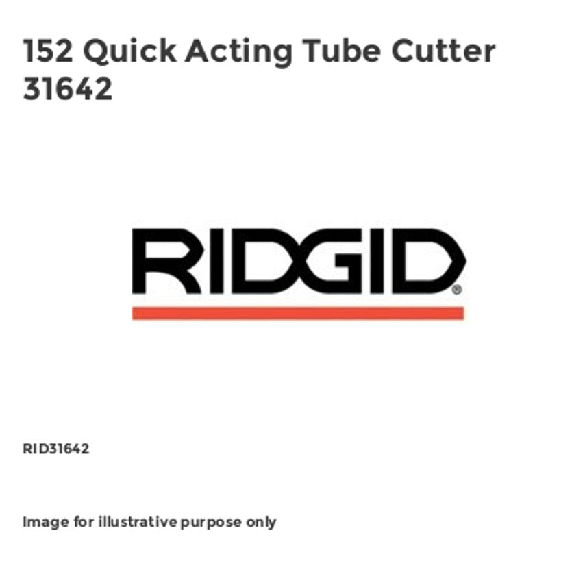 152 Quick Acting Tube Cutter 31642
