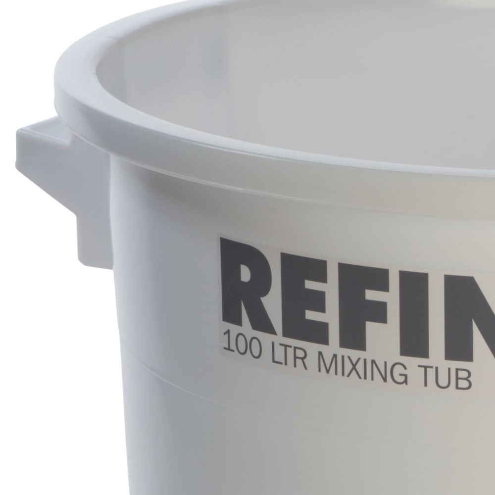 Refina  Plastic Mixing Tub White 100Ltr